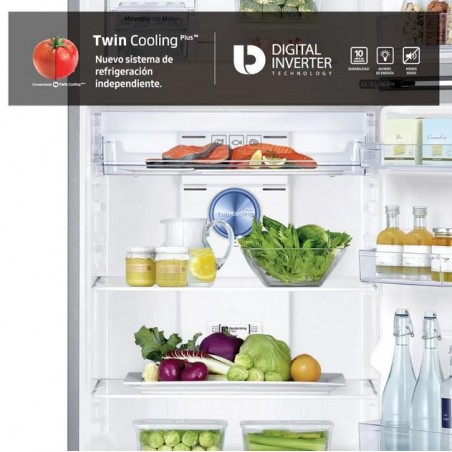 HELADERA SAMSUNG RT35K5532SL SILVER INVERTER 362LT