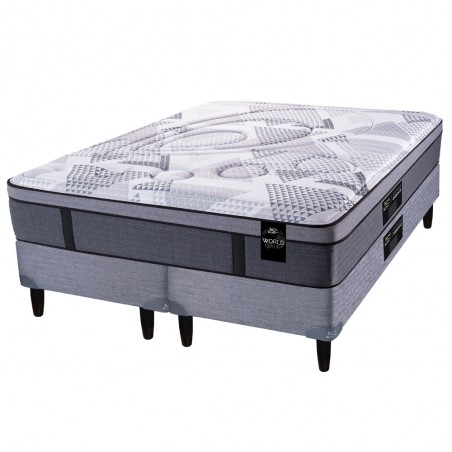 COLCHÓN + SOMMIER KING KOIL LUXURY POCKET 120 GOLD RESORTES 180x200