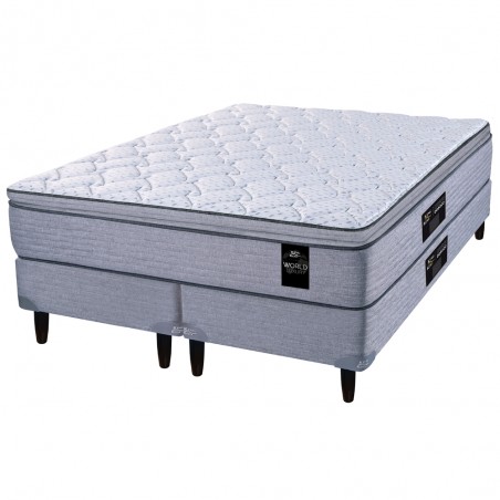 COLCHÓN + SOMMIER KING KOIL KENSINGTON RESORTES 160x200