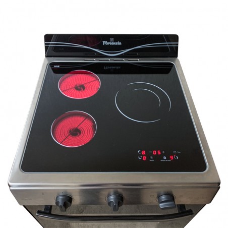 COCINA ELÉCTRICA FLORENCIA CON PLACA VITROCERÁMICA TÁCTIL EN HORNALLAS