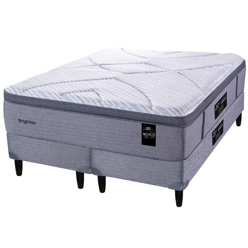 COLCHÓN + SOMMIER BRIGHTON KING KOIL 160x200 LUXURY JACKARD RESORTES