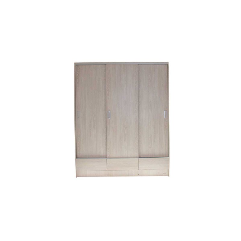 PLACARD MAX 3 PUERTAS 3 CAJONES GRIS