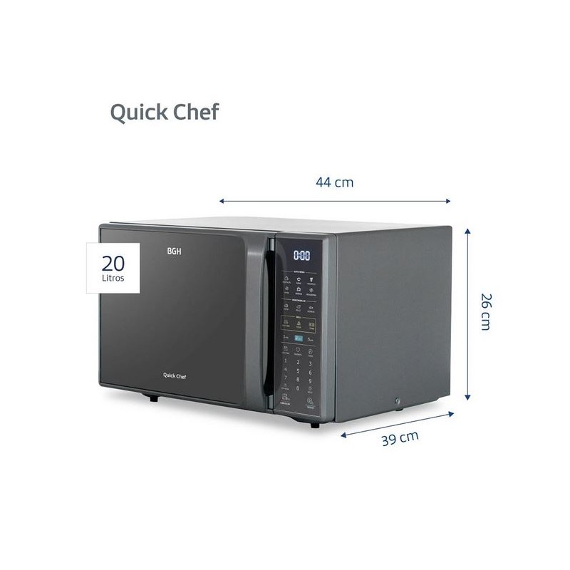 MICROONDAS BGH B120DS20 20LT
