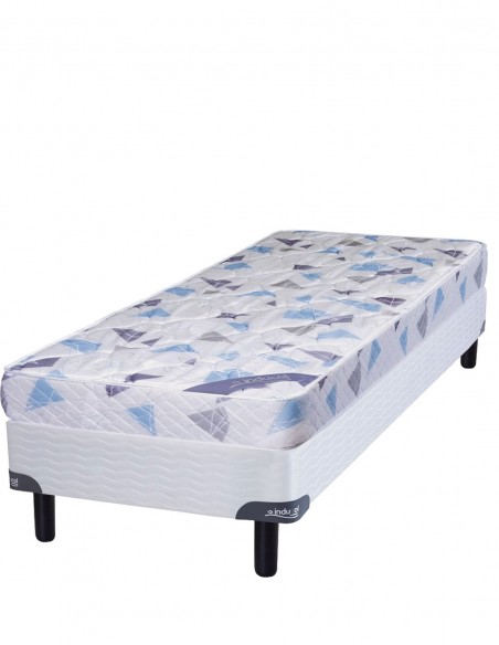 COLCHÓN + SOMMIER INDUCOL SYSTEM ESPUMA 80X190X20