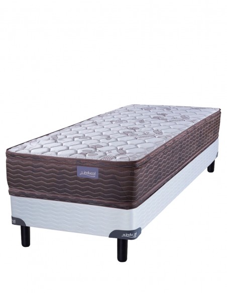 COLCHÓN + SOMMIER INDUCOL AURAL ESPUMA 80X190X29