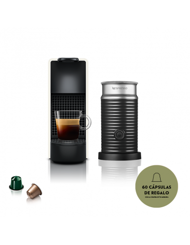 CAFETERA NESPRESSO ESSENZA MINI NEGRA + AEROCCINO