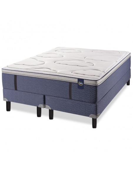COLCHÓN + SOMMIER SERTA PENSILVANIA RESORTES TEJIDO DE PUNTO 200x200