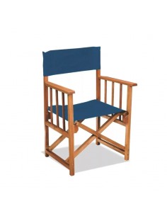 SILLON DIRECTOR ECOMADERA AZUL