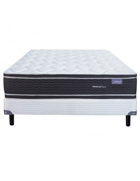 COLCHÓN + SOMMIER INDUCOL NIMBUS VISCO ESPUMA 140x190x27