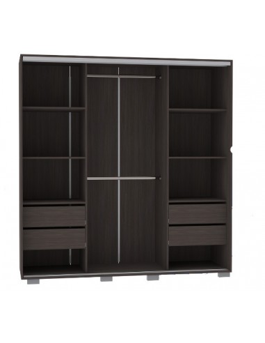 PLACARD CORREDIZO ORLANDI 2 PUERTAS 4 CAJONES