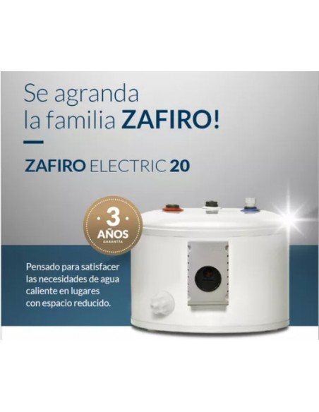 TERMOTANQUE ELÉCTRICO SEÑORIAL ZAFIRO 20LT