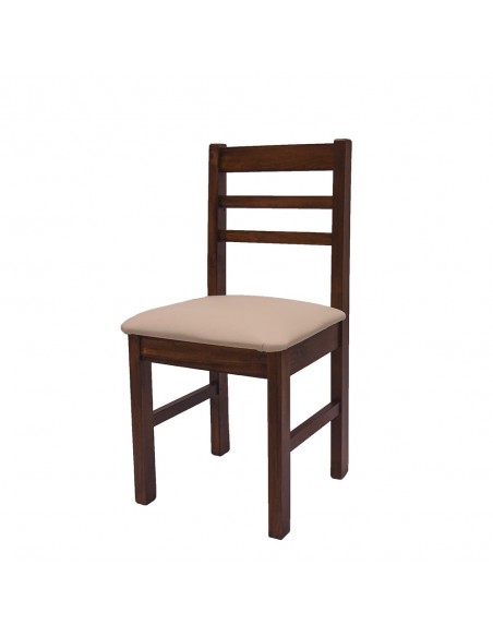 JUEGO DE MESA CÓRDOBA 1.20 + 4 SILLAS TAPIZADAS CEDRO