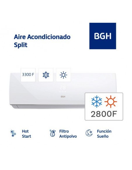 SPLIT BGH BS35WCHU 3200W F/C