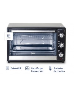 HORNO ELÉCTRICO BGH BHE65M19N 64LT