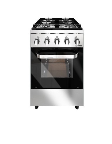 COCINA MORELLI ACERO EX 550 16090 4 HORNALLAS