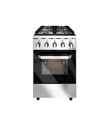 COCINA MORELLI ACERO EX 550 16090 4 HORNALLAS
