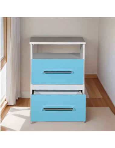 MESA DE LUZ INFANTIL CELESTE