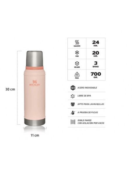 TERMO STANLEY CLÁSICO 591ML ROSA