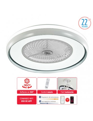 VENTILADOR DE TECHO LILIANA VTHBOX24 8 ASPAS...