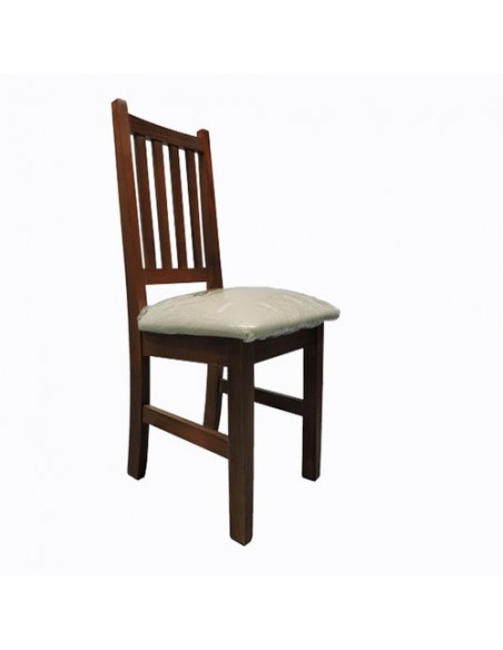 JUEGO DE MESA CÓRDOBA 1.60x0.80 + 6 SILLAS TAPIZADAS CEDRO