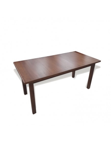 JUEGO DE MESA CÓRDOBA 1.60x0.80 + 6 SILLAS TAPIZADAS CEDRO