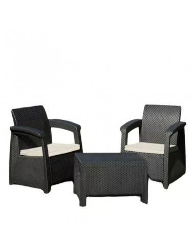 LIVING ROMA MESA VOSS + 2 SILLONES
