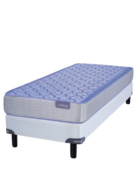 COLCHÓN + SOMMIER INDUCOL APP ESPUMA 100x190x20