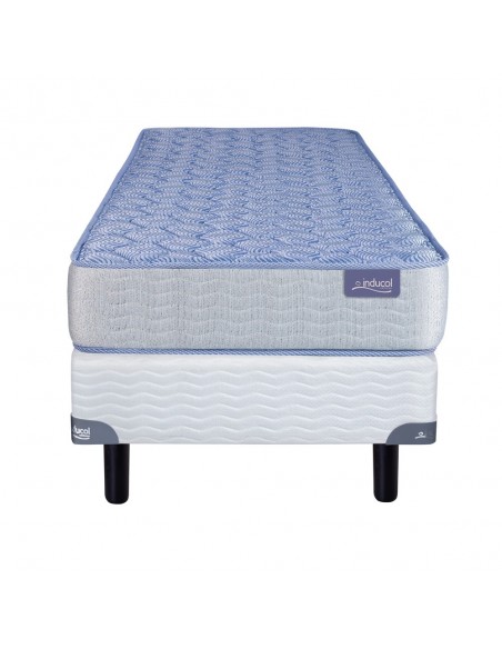 COLCHÓN + SOMMIER INDUCOL APP ESPUMA 80X190X20