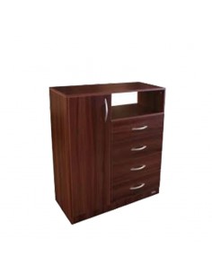 CHIFONIER 4 CAJONES Y 1 PUERTA ROBLE