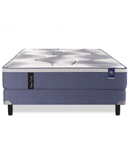 COLCHÓN + SOMMIER SERTA NEW YORK RESORTES TEJIDO DE PUNTO 140x190