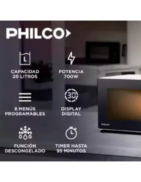 MICROONDAS PHILCO MPHDW20UAP 20LT