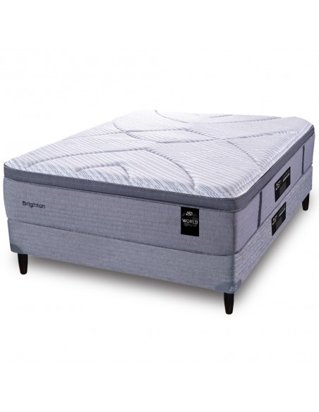 COLCHÓN + SOMMIER KING KOIL BRIGHTON RESORTES TEJIDO PUNTO 140x190