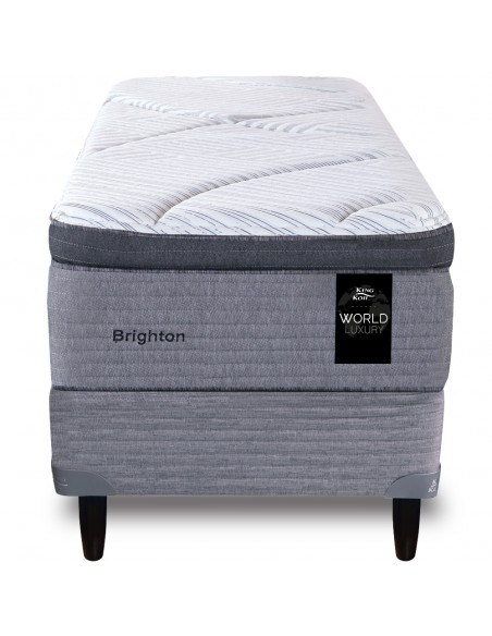 COLCHÓN + SOMMIER KING KOIL BRIGHTON RESORTES TEJIDO PUNTO 100X190