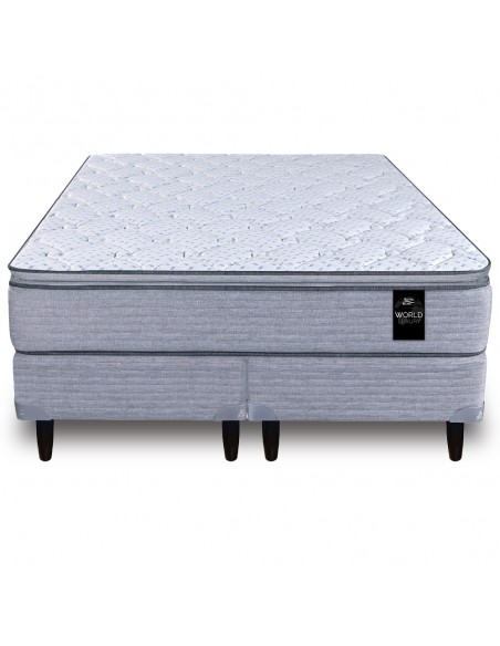 COLCHÓN + SOMMIER KING KOIL KENSINGTON RESORTES 200X200