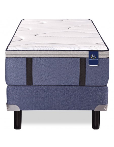 COLCHÓN + SOMMIER SERTA PENSILVANIA RESORTES TEJIDO DE PUNTO 90X190