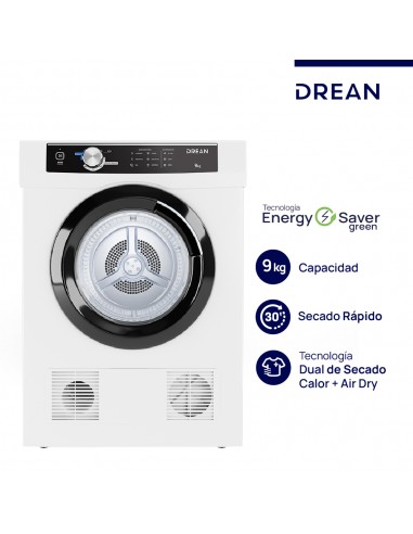 SECARROPAS POR CALOR DREAN SED090VBCL 9KG