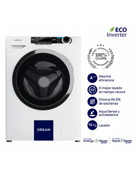 LAVARROPAS AUTOMÁTICO DREAN ECOINVERTER LFDR1012SB0 10KG
