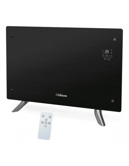 TURBOCALEFACTOR LILIANA CONFORTDECO PPV451 VIDRIO TERMOTEMPLADO NEGRO 2200W