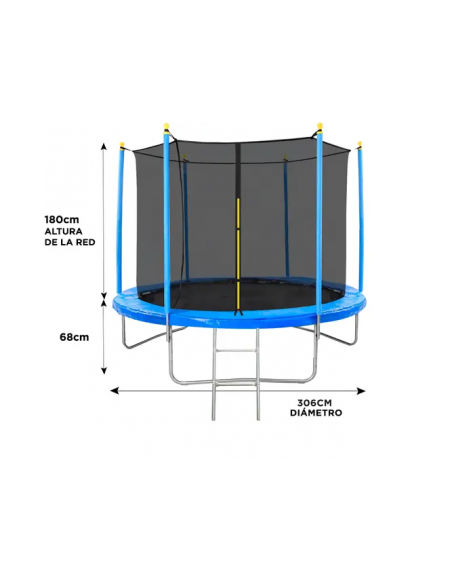 CAMA ELÁSTICA GADNIC T10FT CON RED REFORZADA 306MT
