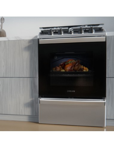 COCINA DREAN CD5614AI0 56CM MULTIGAS INOXIDABLE...