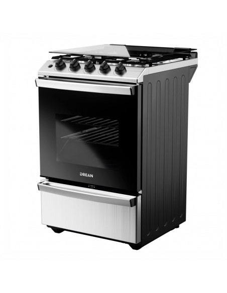 COCINA DREAN CD5614AI0 56CM MULTIGAS INOXIDABLE CON TAPA