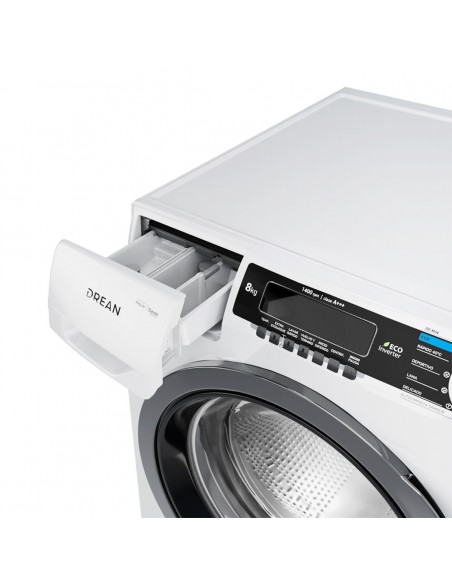 LAVARROPAS AUTOMÁTICO DREAN LFDR0814SB0O ECO INVERTER 8KG