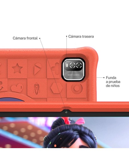 TABLET X-VIEW PROTON KIDS 10" 3+64GB ANDROID 14 CON FUNDA ANTIGOLPES