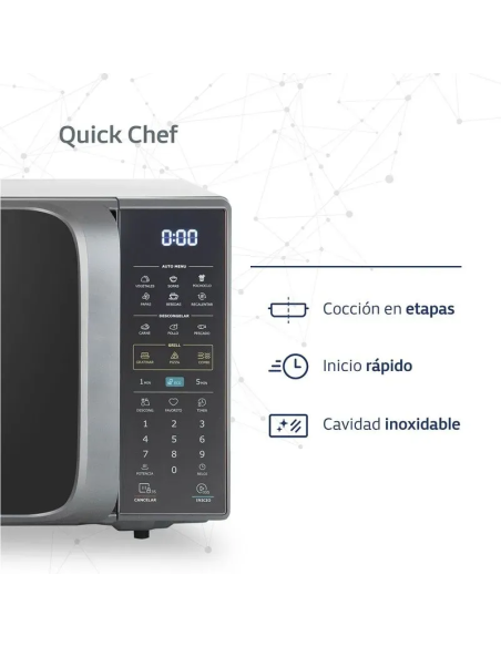 MICROONDAS BGH B228DS20I GRILL PIH049511 28LT