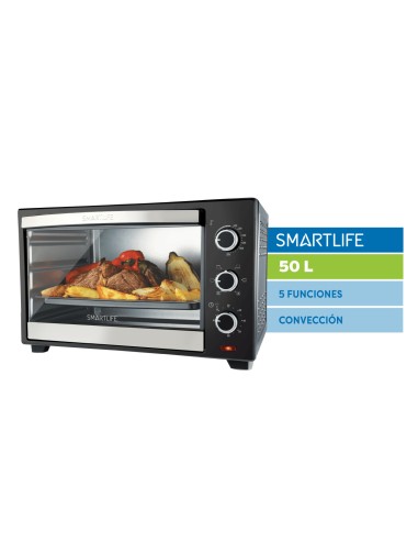 HORNO ELÉCTRICO SMARTLIFE TO0050PN 50LT