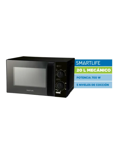 HORNO MICROONDAS SMARTLIFE MECÁNICO NG...