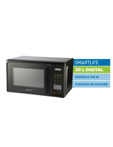 HORNO MICROONDAS SMARTLIFE DIGITAL NG SL-MWO20MDB