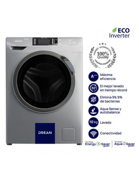 LAVARROPAS DREAN LFDR1012TG0 ECO INVERTER GRIS 10KG