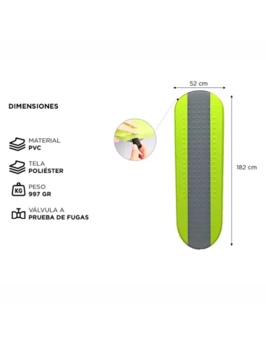 COLCHÓN AUTOINFLABLE GADNIC 1 PLAZA