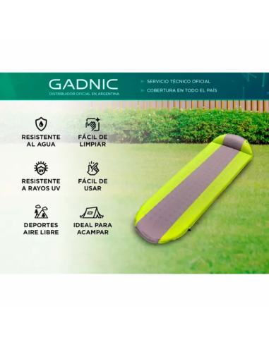 COLCHÓN AUTOINFLABLE GADNIC 1 PLAZA